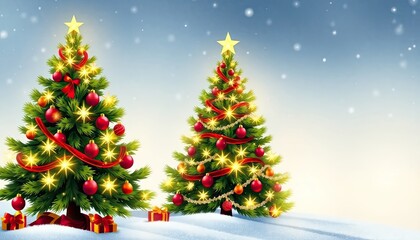 christmas tree with snow. christmas tree icon or logo christmas tree. greeting card design cover. 