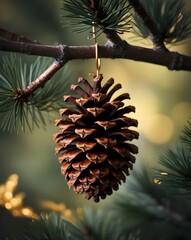 pine cones on a tree