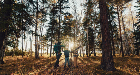 Family in autumn 