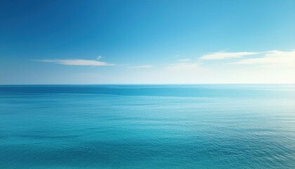 Obraz premium Tranquil Blue Sky and Water Backgrounds Serene Scenes for Creative Projects