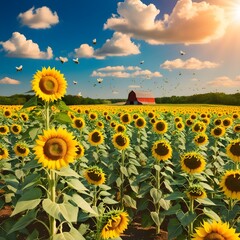 sunflowers in the field