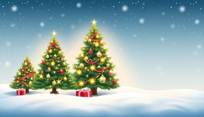 christmas tree with snow. christmas tree icon or logo christmas tree. greeting card design cover. 