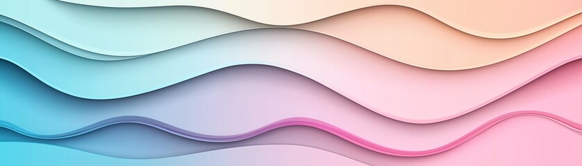 Vibrant abstract waves in blue and pink tones creating a visually soothing and modern background for various design projects.