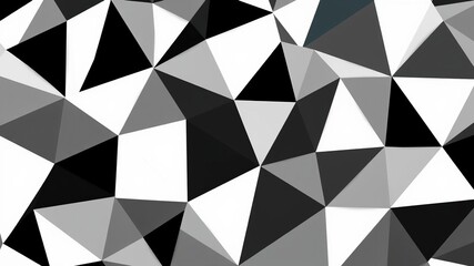 Black and white halftone triangle pattern with geometric patterns for abstract art, graphic design, abstract geometry, halftone