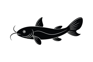 Cute Catfish Fish Vector Illustration

