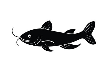 Cute Catfish Fish Vector Illustration

