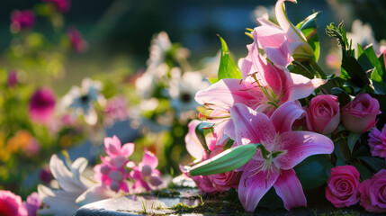pink flowers in the garden
