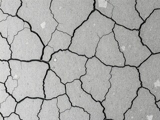 Obraz premium Distressed stone surface with complex crack patterns, aged, heritage