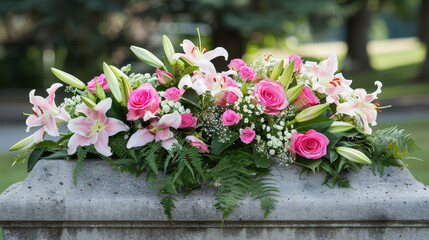 Fototapeta premium pink flowers in the garden