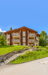 Beautiful Swiss mountain single house.