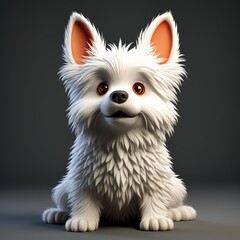 Cute Cartoon Puppy Icon - Adorable Material for Pet-Related Designs