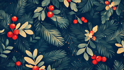 Obraz premium A christmas themed background