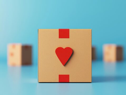 reverse logistics concept. Package tracking in reverse logistics flow, customer to warehouse, 3D illustration