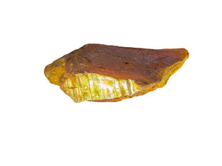 Orpiment, also known as yellow arsenic blende is a deep-colored, orange-yellow arsenic sulfide...