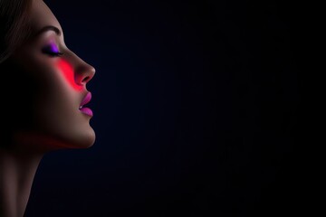 voice concept. Speech enhancement app, holographic display with sound adjustments, 3D illustration