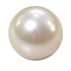 Obraz premium Shiny White Pearl on a Solid Isolate On Transparent Background Cutout, PNG file, Cutout file