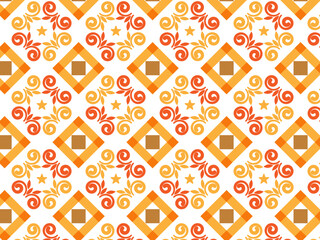 Abstract Thai vintage geometric seamless background pattern