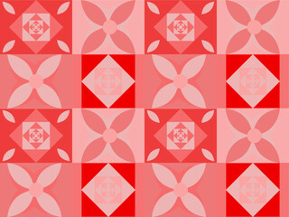 Red elegant geometric background pattern design 