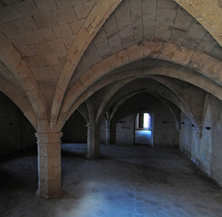 Naklejka premium Bellapais Monastery is in Kyrenia, Cyprus.