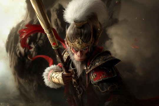 Chinese monkey king god Sun Wukong