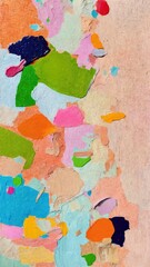 Fototapeta premium Abstract Impressionist Artwork with Vibrant Textured Brush Strokes and a Soft Multicolor Palette for Artistic and Creative Design Concepts
