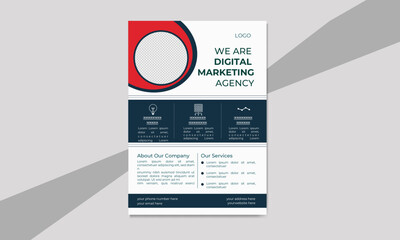 Modern creative Flyer design. Corporate business annual report flyer design template vector