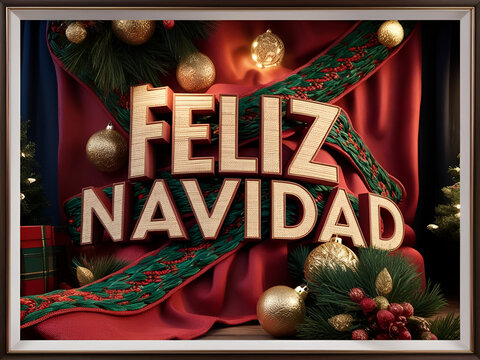 Feliz Navidad Title - Powered by Adobe