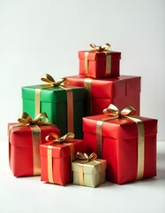 a group of wrapped presents

