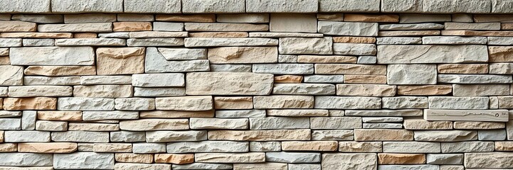 Horizontal stone wall with a subtle gradient effect and natural stone, wall, historic, earthy