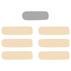 List and checklist icon vector illustration. Aesthetic list menu. Organic list menu.