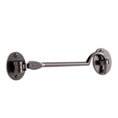 A metal bar with a silver handle is attached to a wall