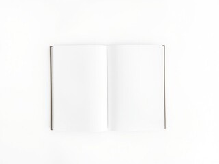 Clean white book on a light gradient backdrop with subtle texture, white book, minimalism, neutral tones