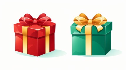 Obraz premium gift boxes isolated on white