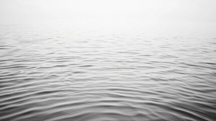 Serene Monochrome Waterscape Misty Lake Surface Texture