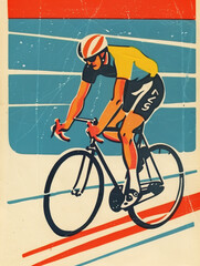 Obraz premium Rice Vintage poster illustration