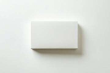 Blank white box on neutral background, minimalistic design