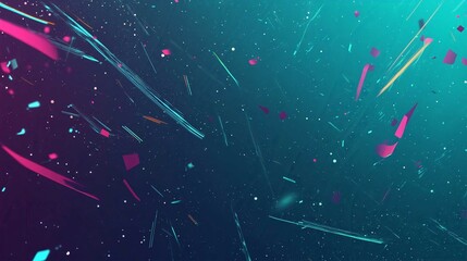 Abstract Light Explosion in Space Night Sky Stars Vector Illustration