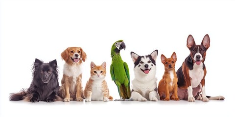 A Diverse Collection of Pets Valuable Insights from a Veterinary Perspective on Caring for Various Animals Including Cats and Dogs, Plus Information on Parrots and Their Unique Care Needs