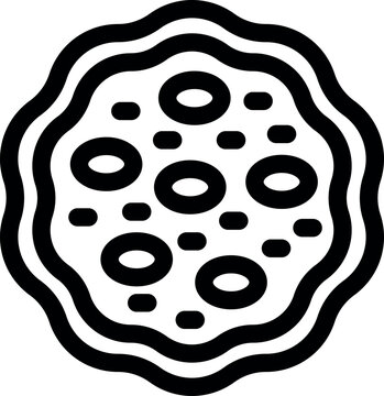 recommend clip art: Freshly baked pizza with pepperoni topping, representing italian cuisine and fast food enjoyment