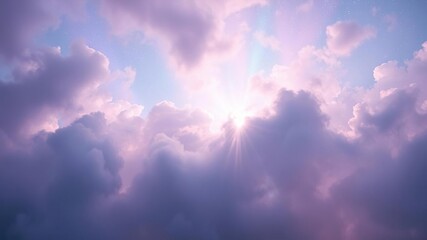 Obraz premium A shimmering veil of iridescent colors shrouds the heavens in mystery, radiant, iridescent, soothing