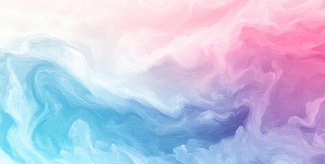 Abstract Gradient Background with Soft Pastel Colors, White, Pink, Blue, Purple, and Grey, Minimalist Grainy and Blurred Design