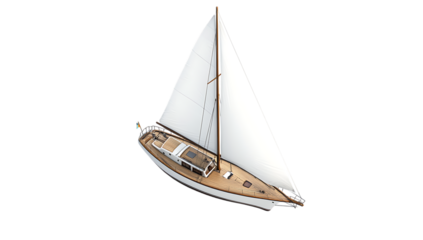 Classic sailboat on the water