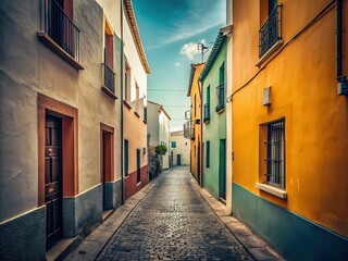 Fototapeta premium Minimalist street photography focuses on urban architecture and perspective within tight frames.