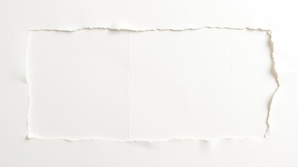 Distressed paper with a ragged hole in a torn edge, paper creases, shredded paper, crumpled paper