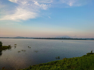 sunrise over the river