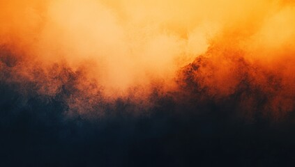 Fototapeta premium Abstract Orange and Black Gradient Background with Blurred Edges for Creative Design