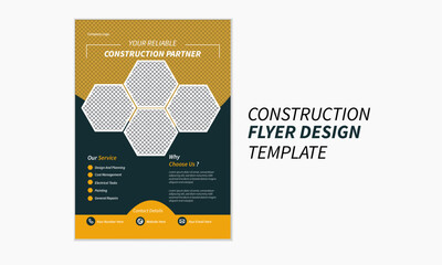  Modern Construction flyer design for Construction Company