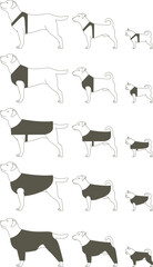 Dog Apparel. A Showcase of Canine Clothing Style for Giant, medium and small breeds.