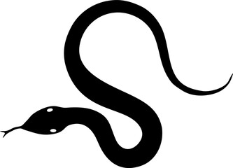 Simple snake icon vector 