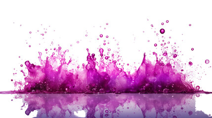 A bright purple confetti explosion bringing life and color to your special occasions or graphic designs, isolated on transparent background.